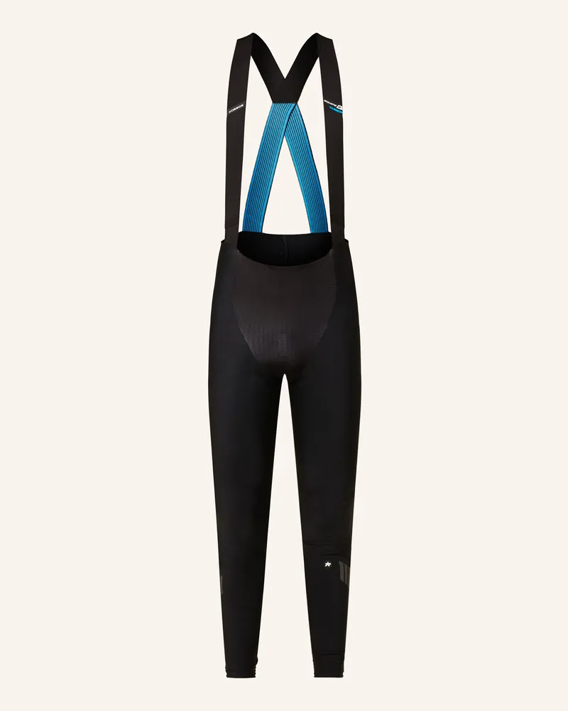 ASSOS Thermo-Radhose EQUIPE R WINTER mit Trägern und gepolstertem Einsatz Schwarz