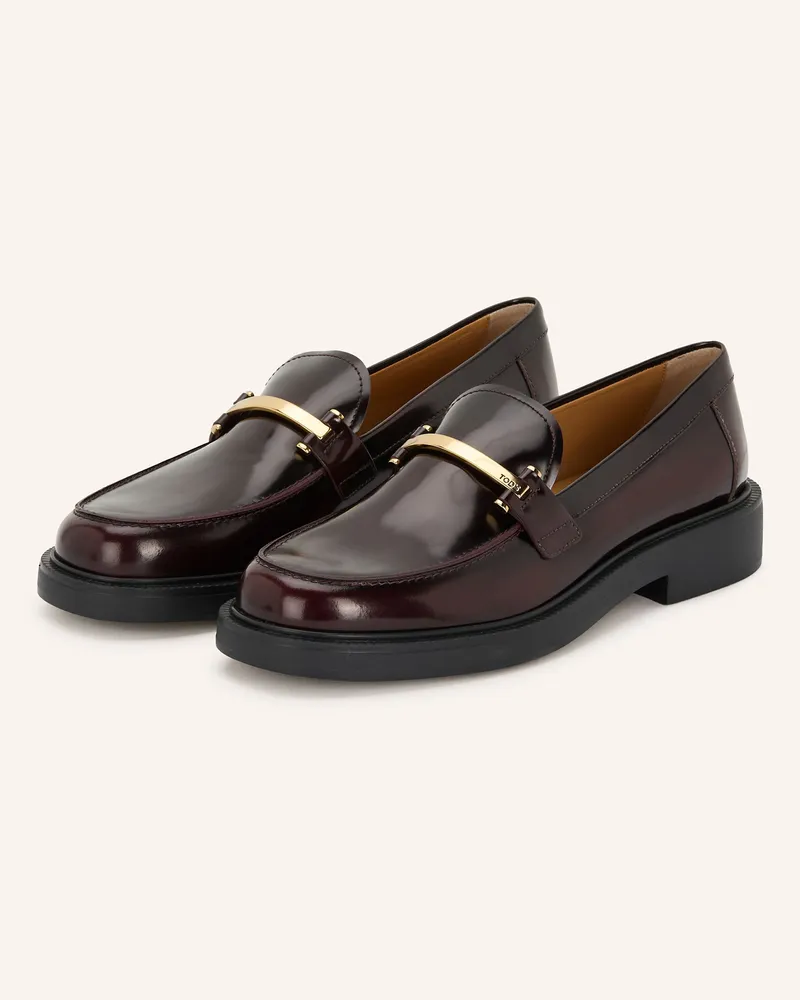 TOD'S Loafer rot Dunkelrot