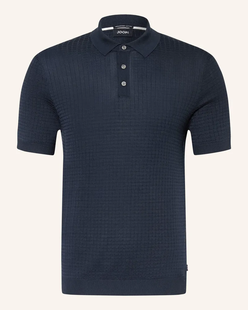 JOOP! Strick-Poloshirt Dunkelblau