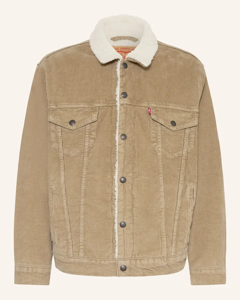 Levi's Levi's® Cordjacke Mit Teddyfell beige Khaki