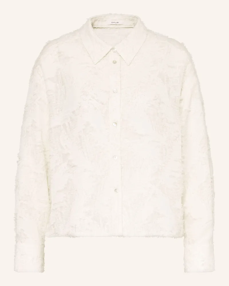 OPUS Hemdbluse Fenima weiss Ecru