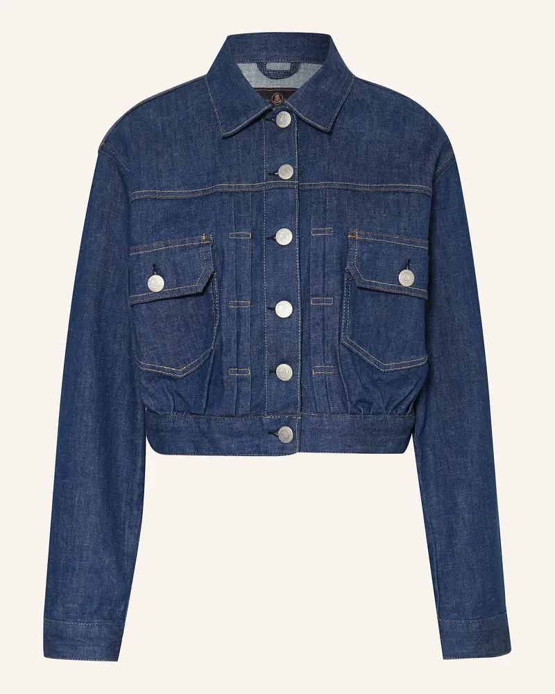 Herrlicher Cropped-Jeansjacke DOTTY Blau