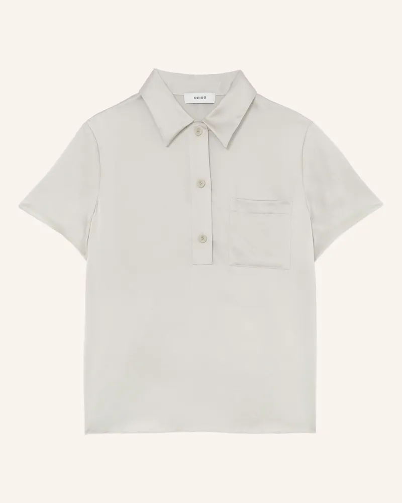 Reiss Poloshirt Polly Aus Seide grau Grau