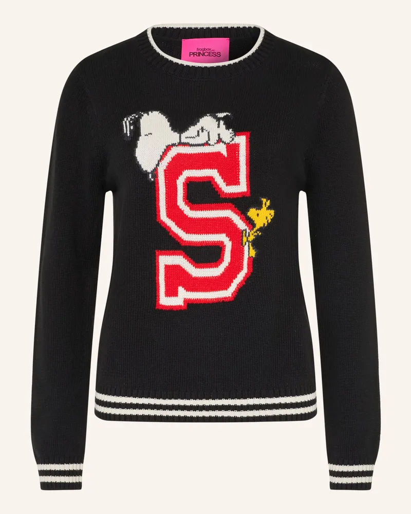 Frogbox Pullover Mit Schmucksteinen schwarz Schwarz