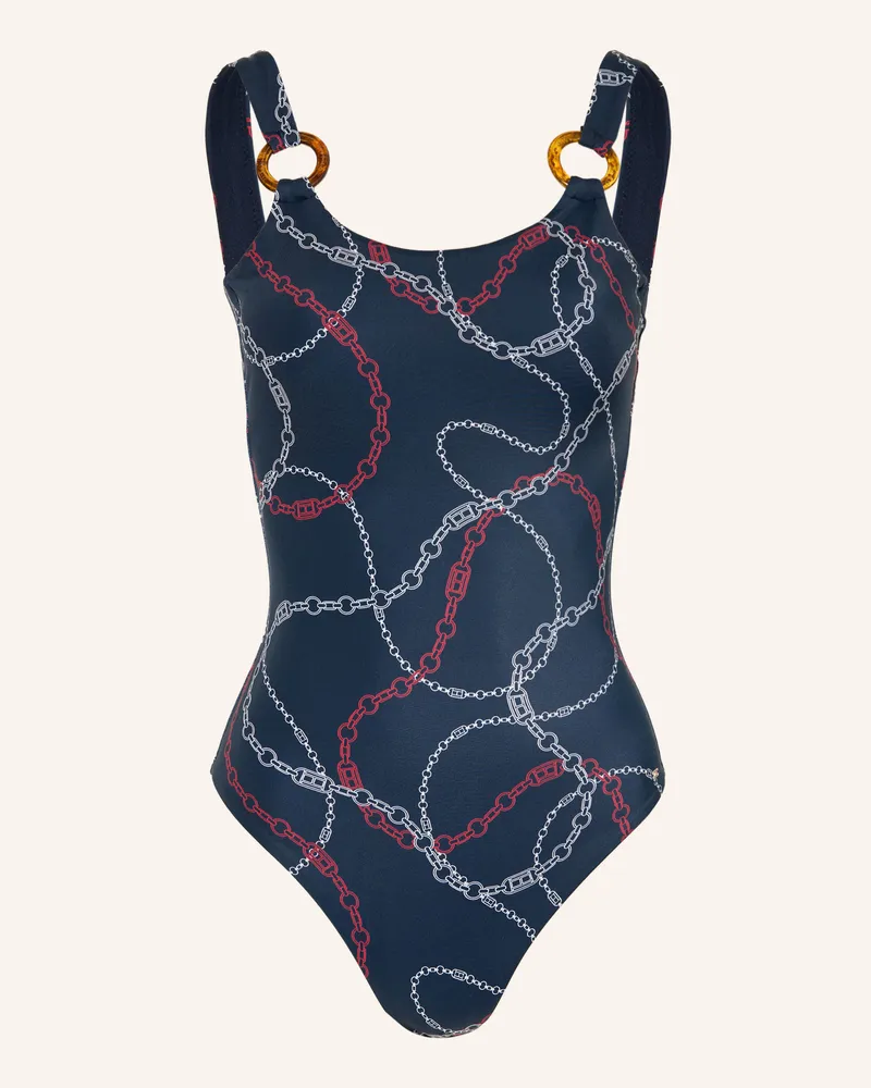 Tommy Hilfiger Badeanzug blau Dunkelblau