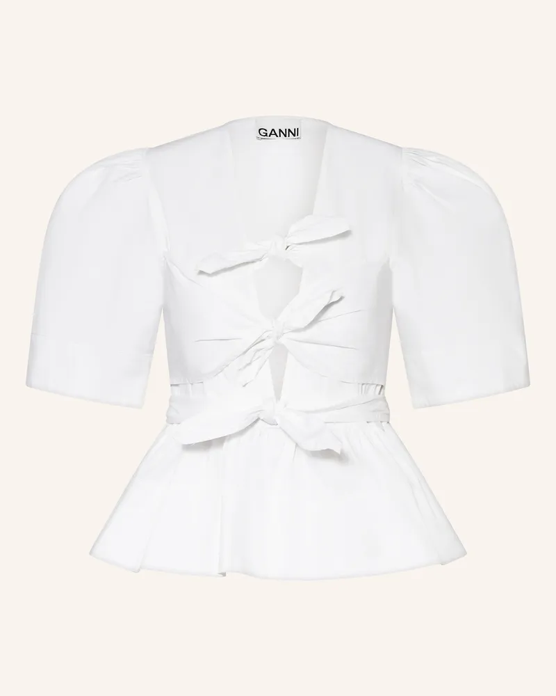 Ganni Blusenshirt weiss Weiss