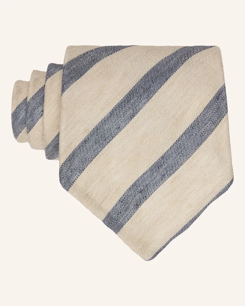 Finamore 1925 Krawatte beige Grau