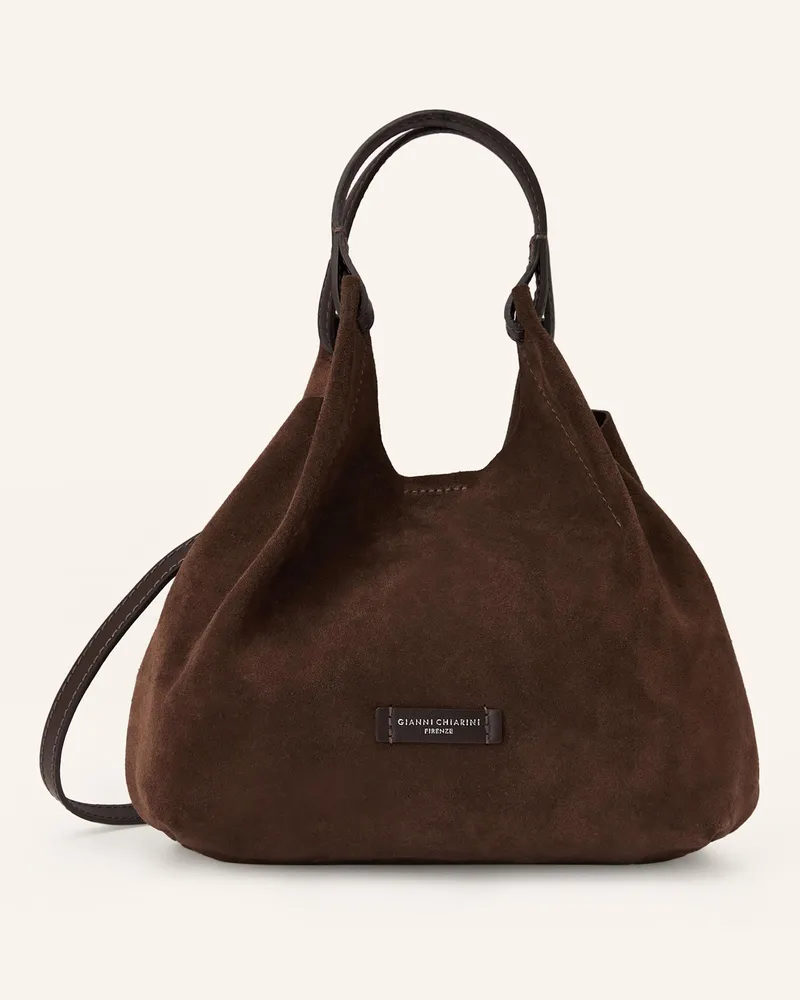 Gianni Chiarini Hobo-Bag DUA MEDIUM mit Pouch Dunkelbraun