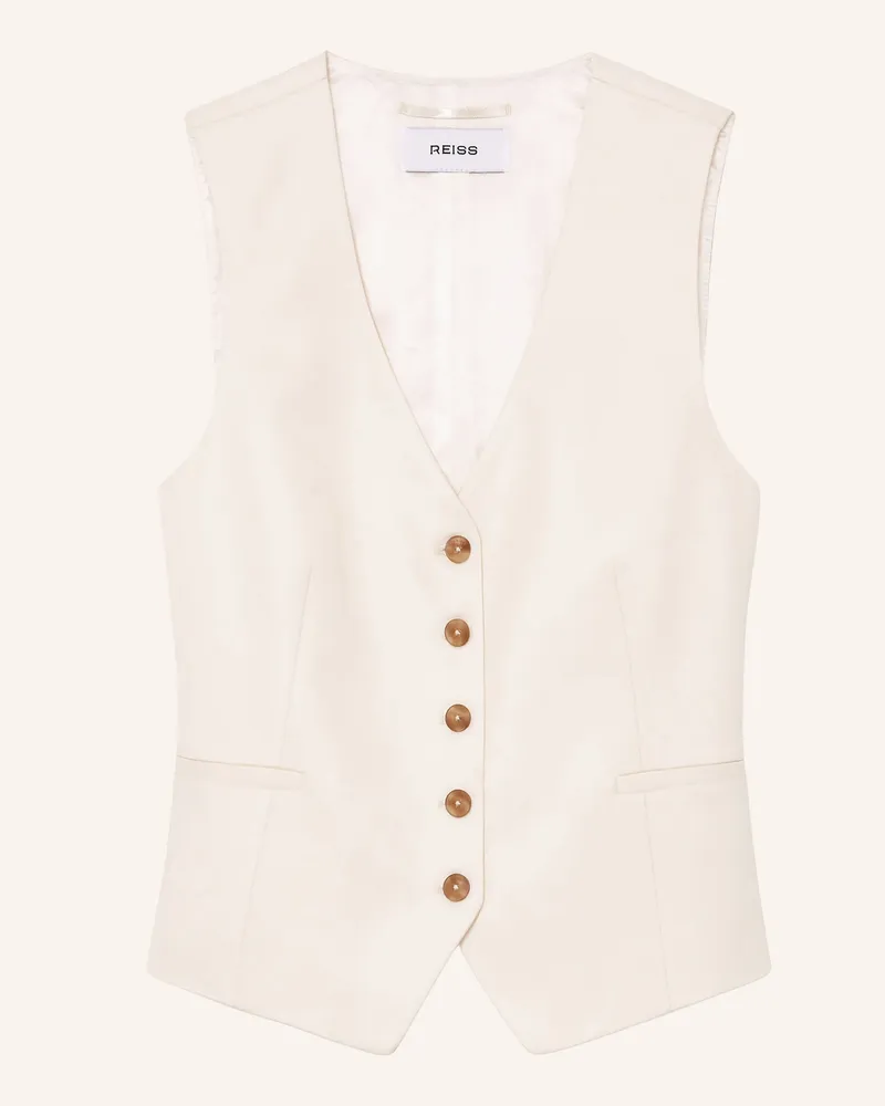 Reiss Blazerweste Malin weiss Creme
