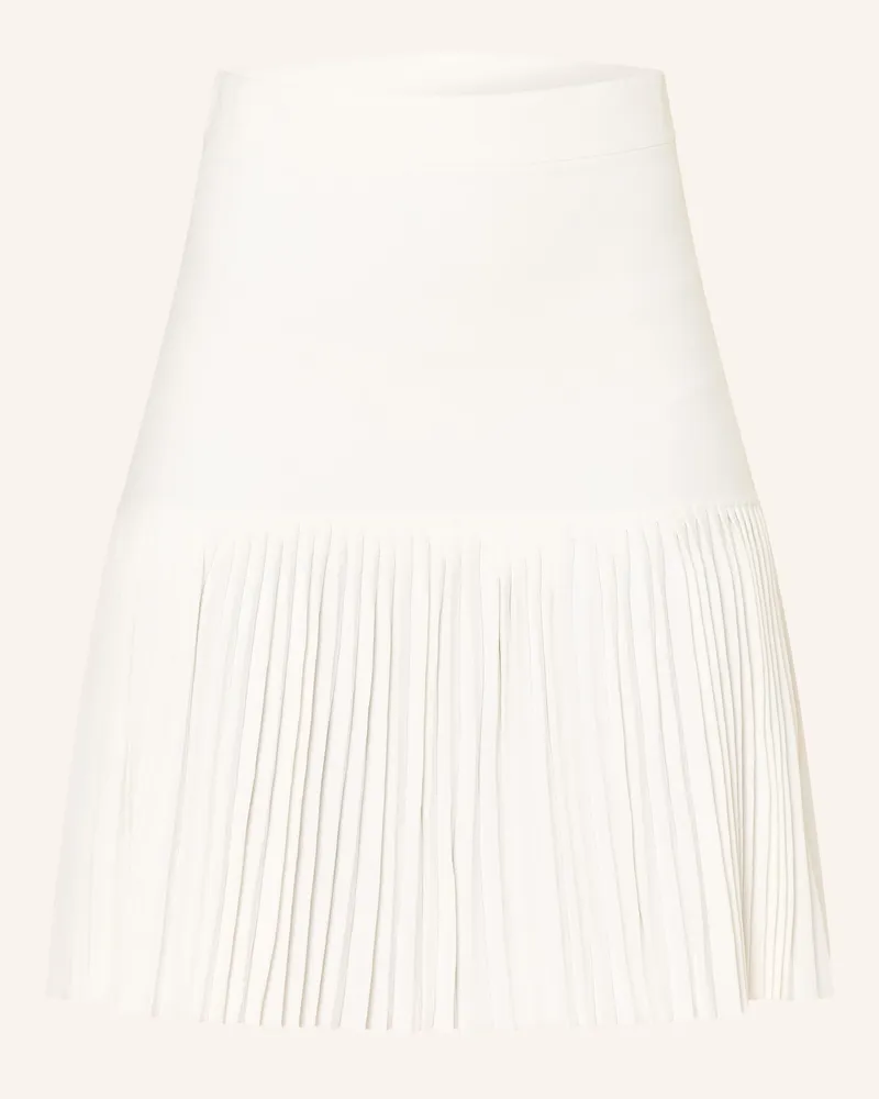 Claudie Pierlot Strickrock mit Plissees Ecru