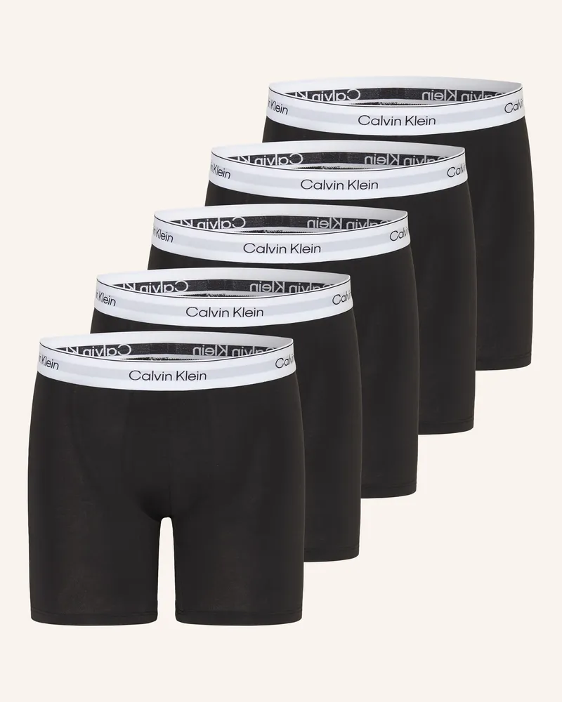 Calvin Klein 5er-Pack Boxershorts schwarz Schwarz