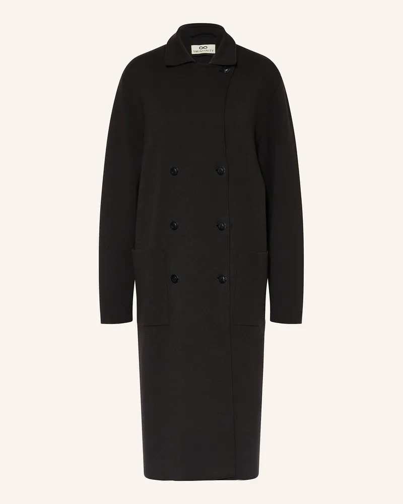 SMINFINITY Strickmantel grau Schwarz