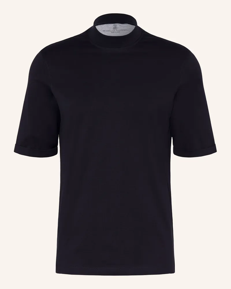 Brunello Cucinelli T-Shirt blau Dunkelblau