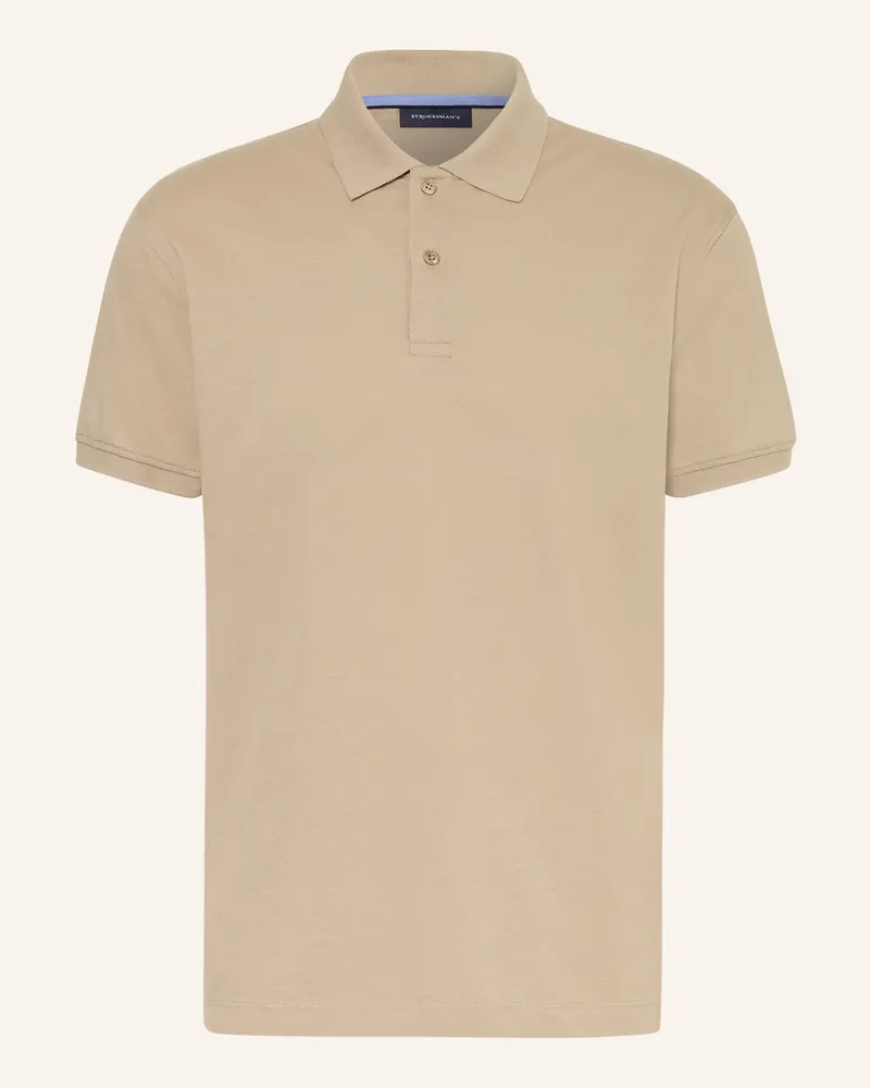 Strokesman's Strokesman Piqué-Poloshirt beige Beige