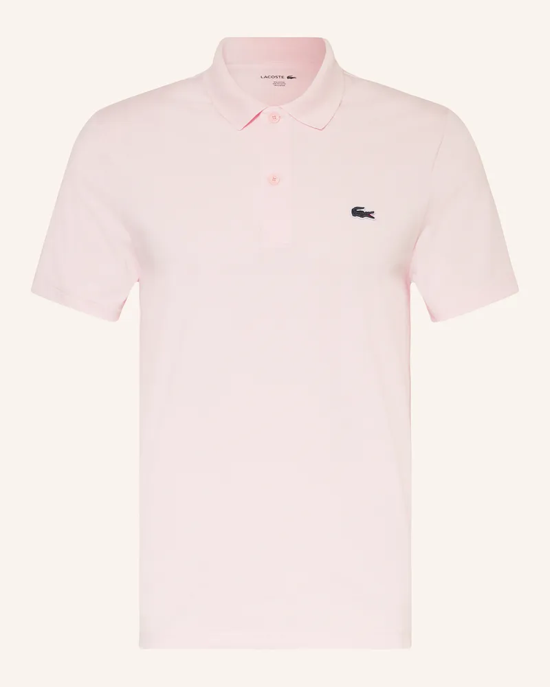 Lacoste Strick-Poloshirt Regular Fit Hellrosa