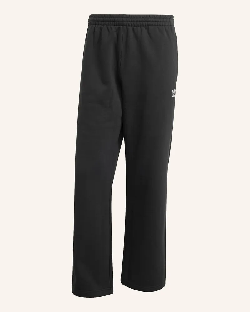adidas Trefoil Essentials Hose, Beinabschlüsse Ohne Saum schwarz Schwarz