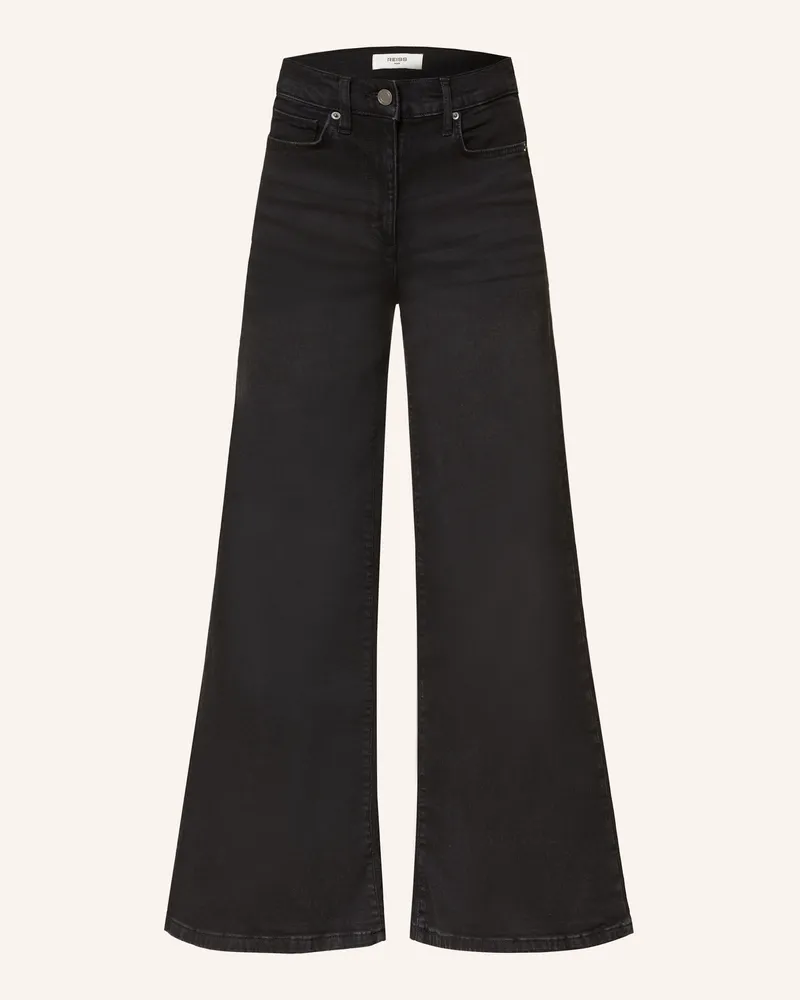 Reiss Wide Leg Jeans Heather schwarz 20