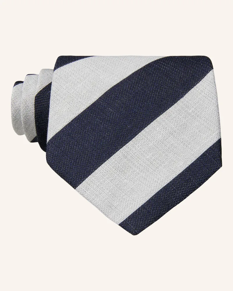 Blick Krawatte EIGHTY aus Leinen Hellgrau