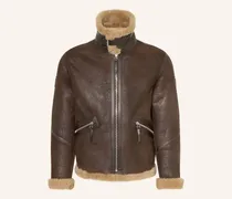 Lederjacke Winterbrook braun