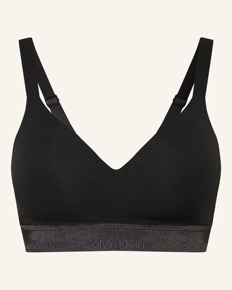 Calvin Klein Bustier Icon Cotton Modal Metallic schwarz Schwarz