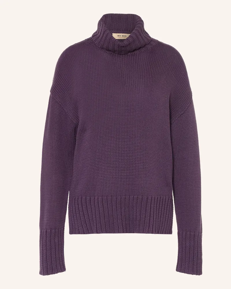 Mos Mosh Rollkragenpullover Mmrola Bine lila Dunkellila