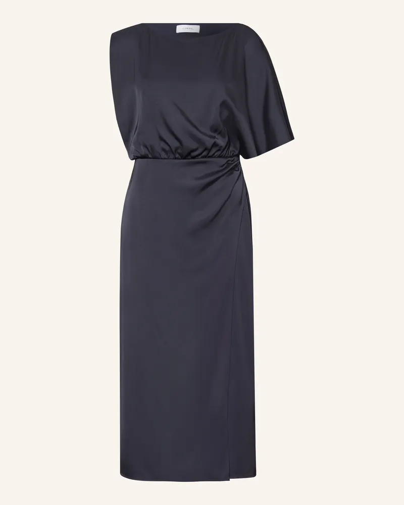 COMMA Satinkleid Blau