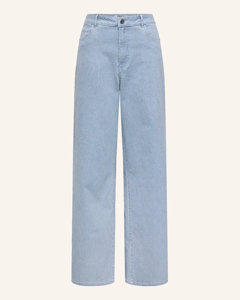 only Wide Leg Jeans blau Light