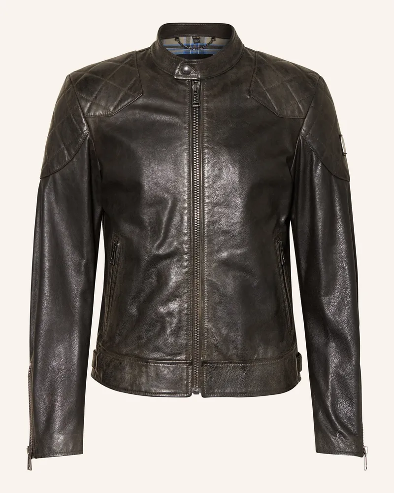 Belstaff Lederjacke Outlaw schwarz Schwarz