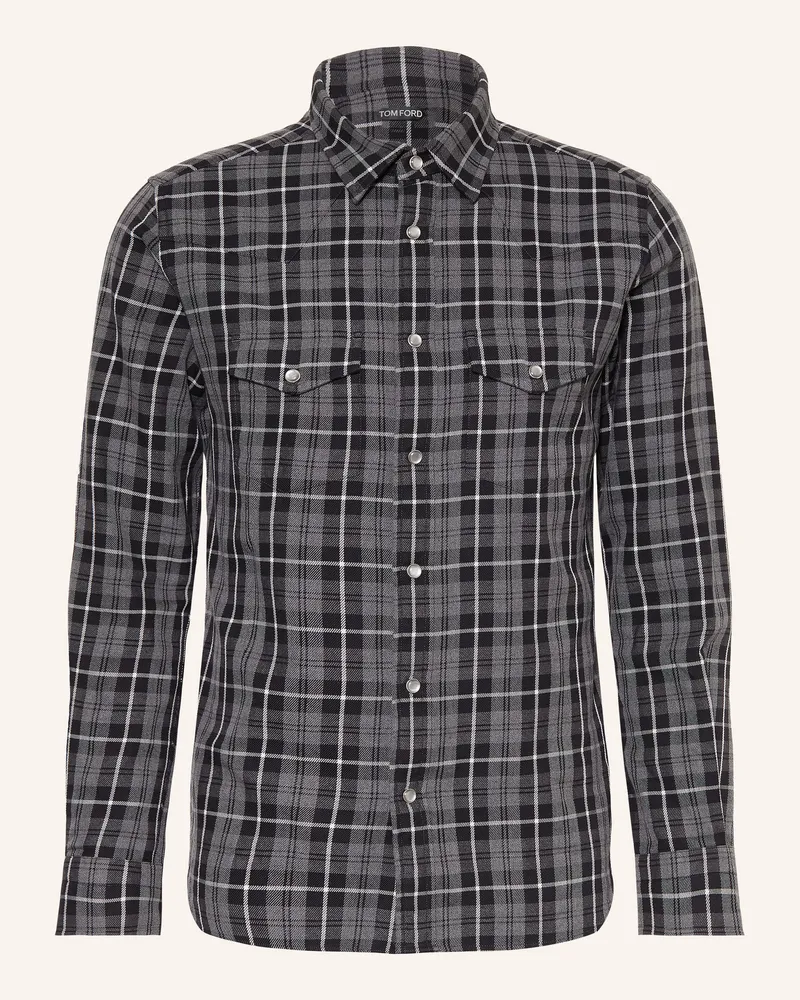 Tom Ford Hemd Slim Fit grau Grau