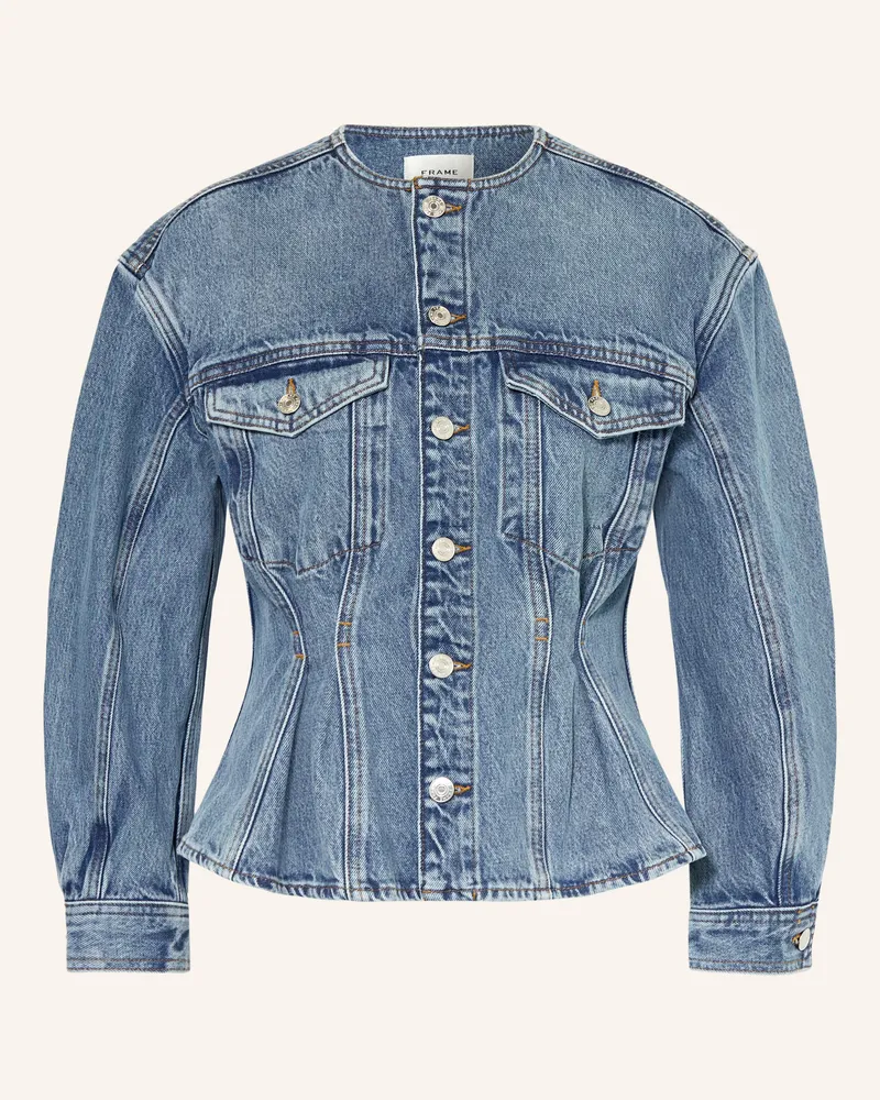 Frame Denim Jeansjacke THE NIPPED COLLARLESS JACKET Umbi