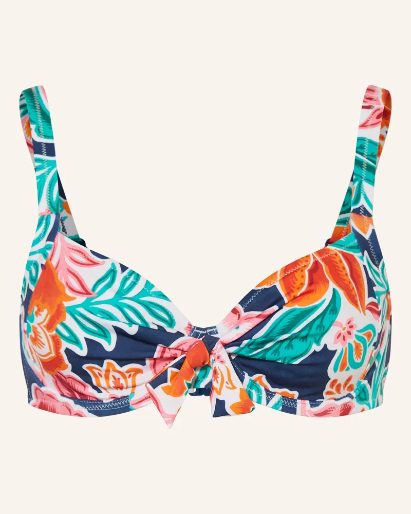 Lidea Bügel-Bikini-Top Petal Patch blau Dunkelblau