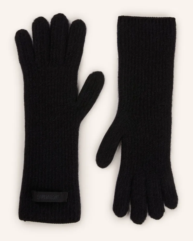 Jacquemus Handschuhe Les Gants Gros Grain Mit Alpaka schwarz Schwarz