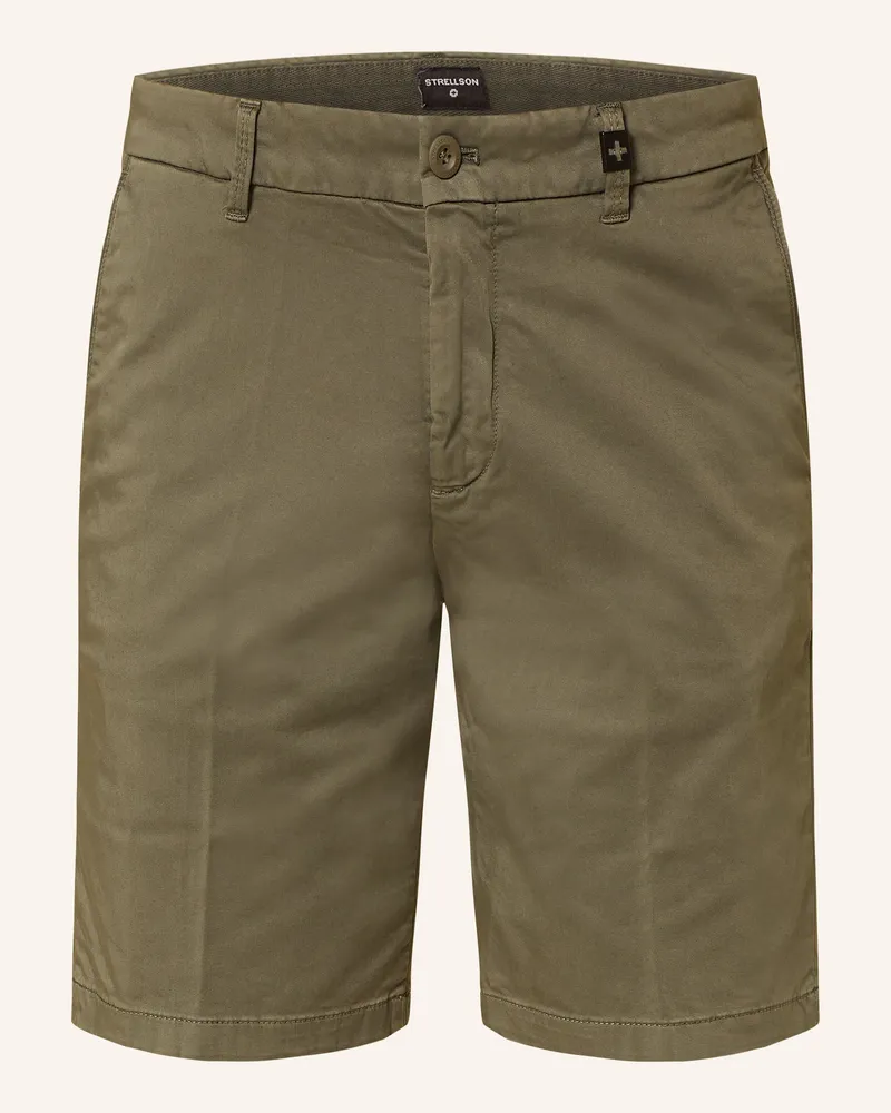 Strellson Chinoshorts CRUSH Slim Fit Grün