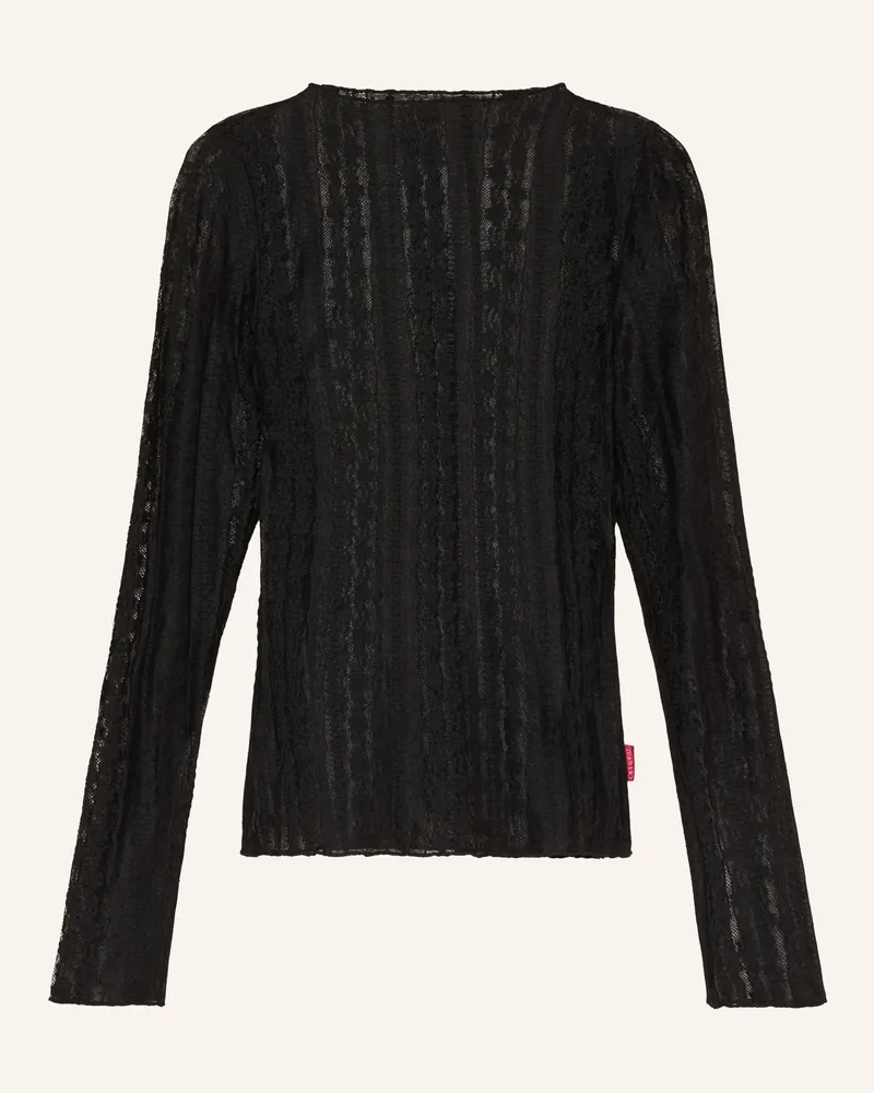 OH APRIL Longsleeve ZAHARA aus Spitze Schwarz