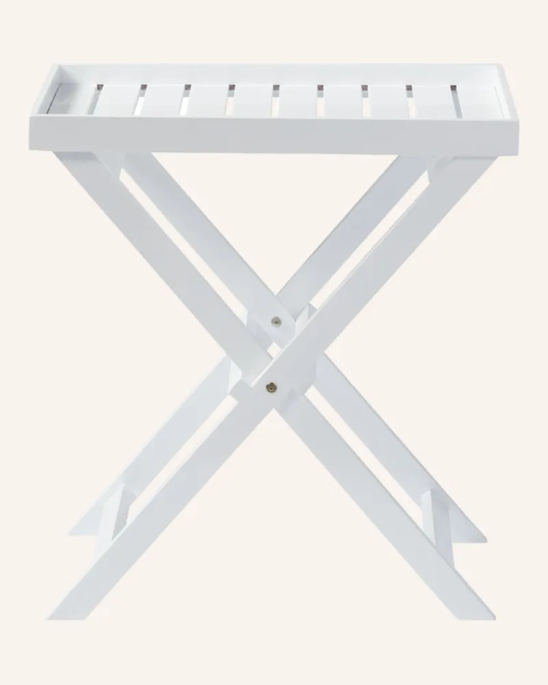 Cinas Tablett-Beistelltisch Classic weiss Weiss