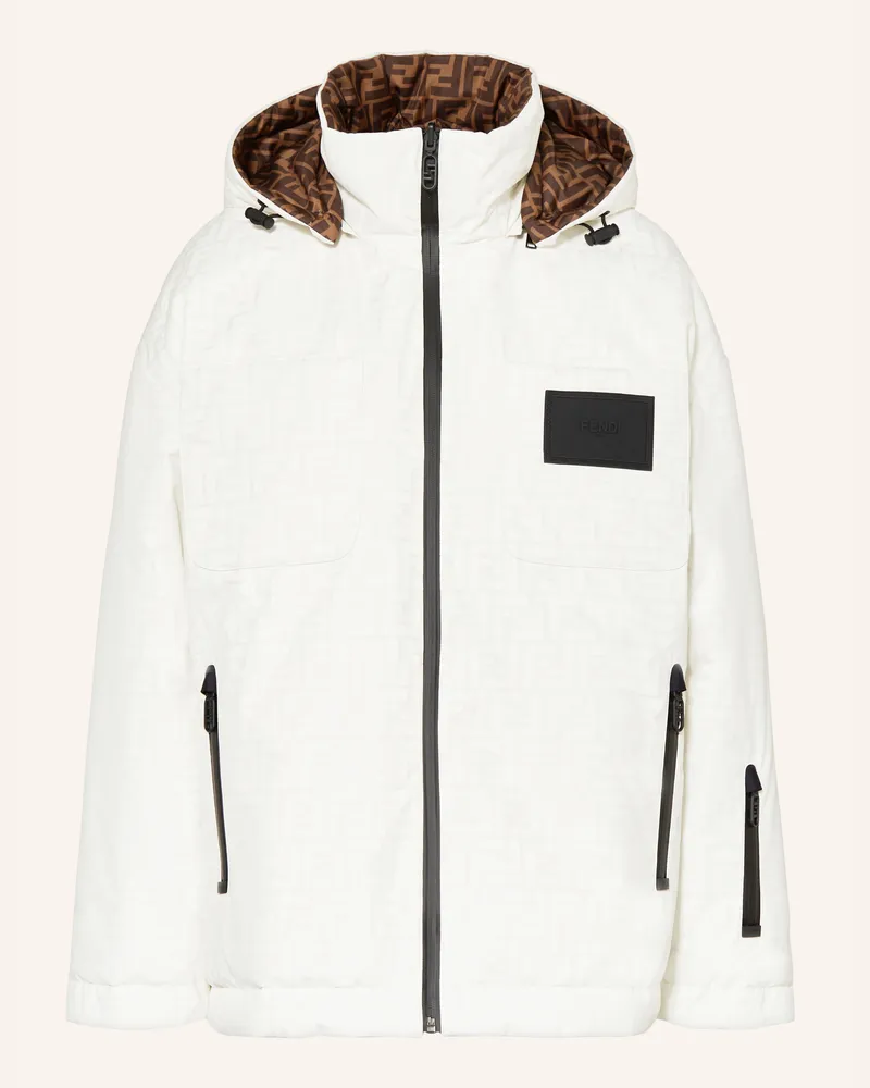 Fendi Skijacke Zum Wenden weiss Ecru