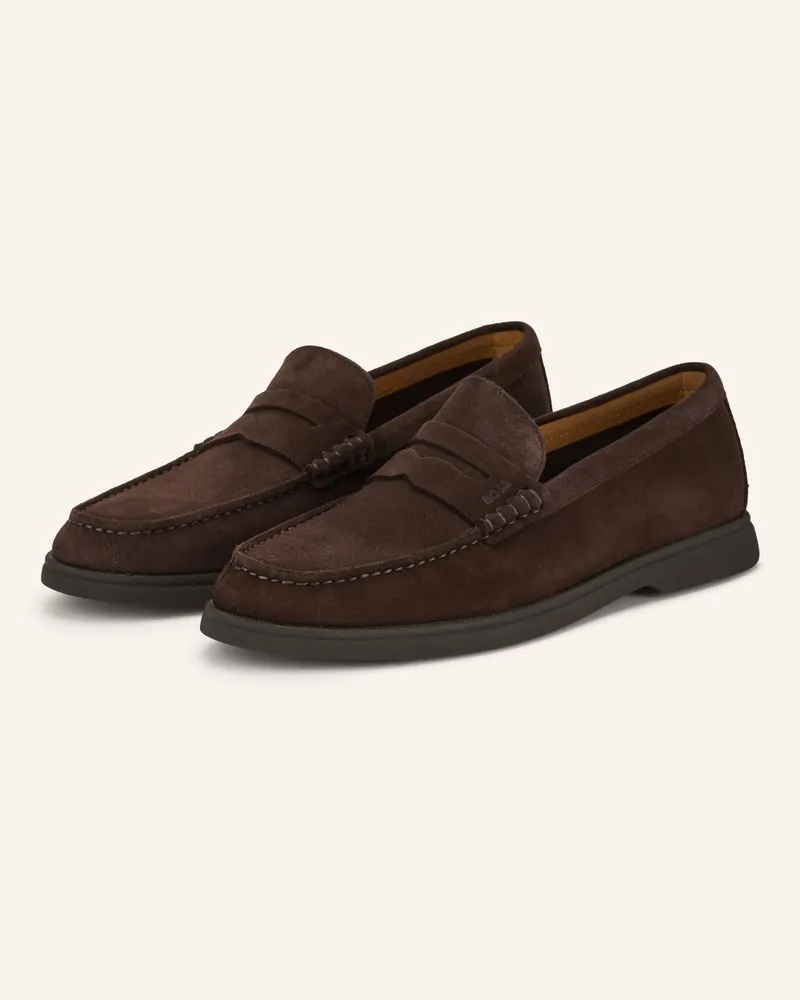 HUGO BOSS Penny-Loafer Sienne braun Dunkelbraun