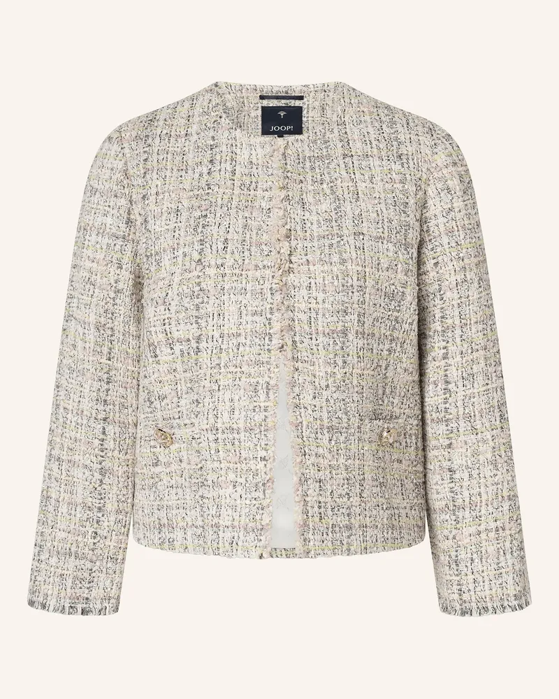 JOOP! Bouclé-Jacke Jemina Mit Glitzergarn Und Schmucksteinen rosa Hellrosa