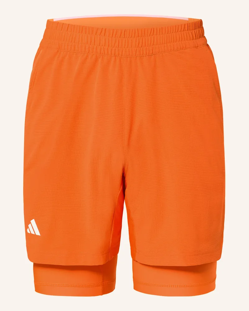 adidas 2-In-1-Tennisshorts Tennis Climacool orange Orange