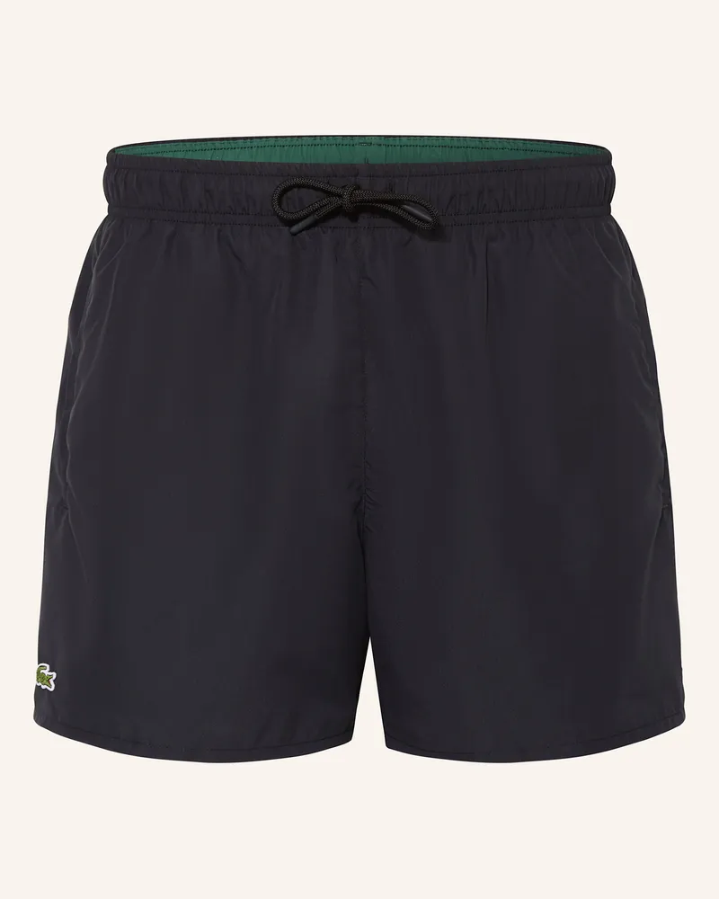 Lacoste Badeshorts schwarz Schwarz