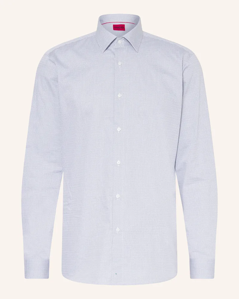 HUGO BOSS Hemd Valerio Modern Fit grau Weiss