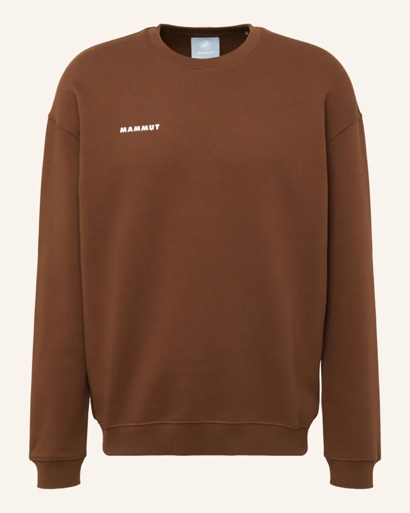 Mammut Midlayer-Pullover Base Ml Crew Neck Mini Logo braun Braun