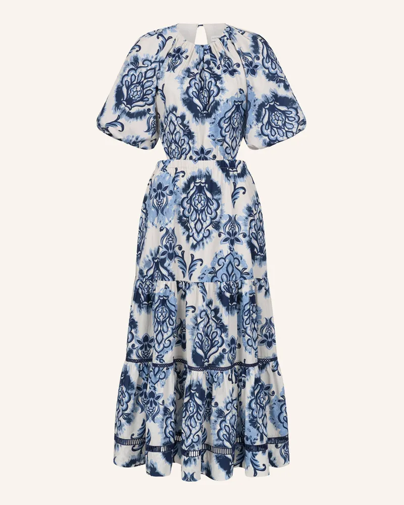 CLAIRE LUISE Cut-out Kleid Floral Blau
