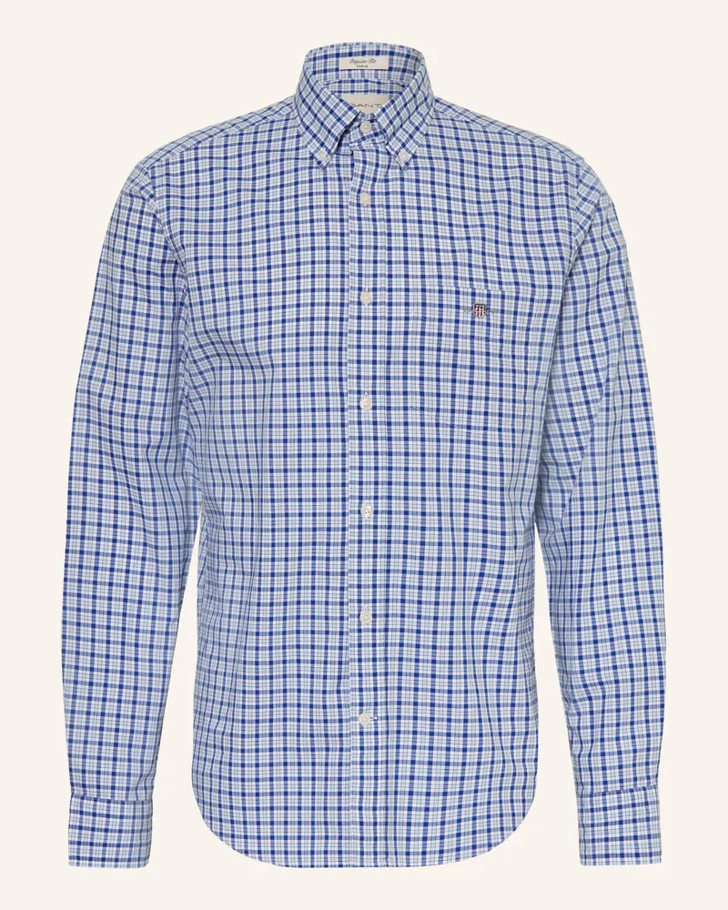 Gant Hemd Slim Fit blau Weiss