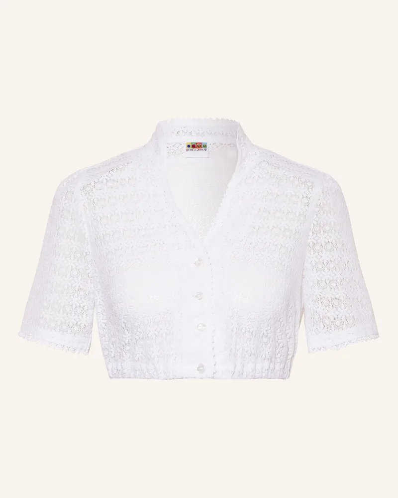 Berwin & Wolff Dirndlbluse aus Spitze Weiss