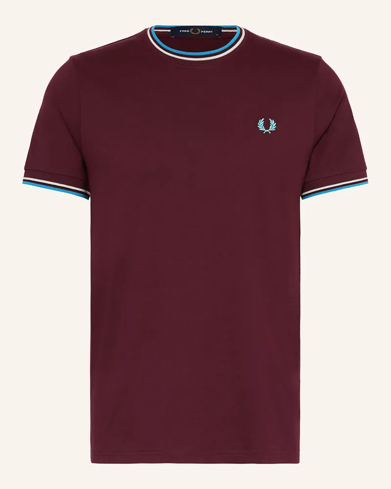 Fred Perry T-Shirt Dunkelrot