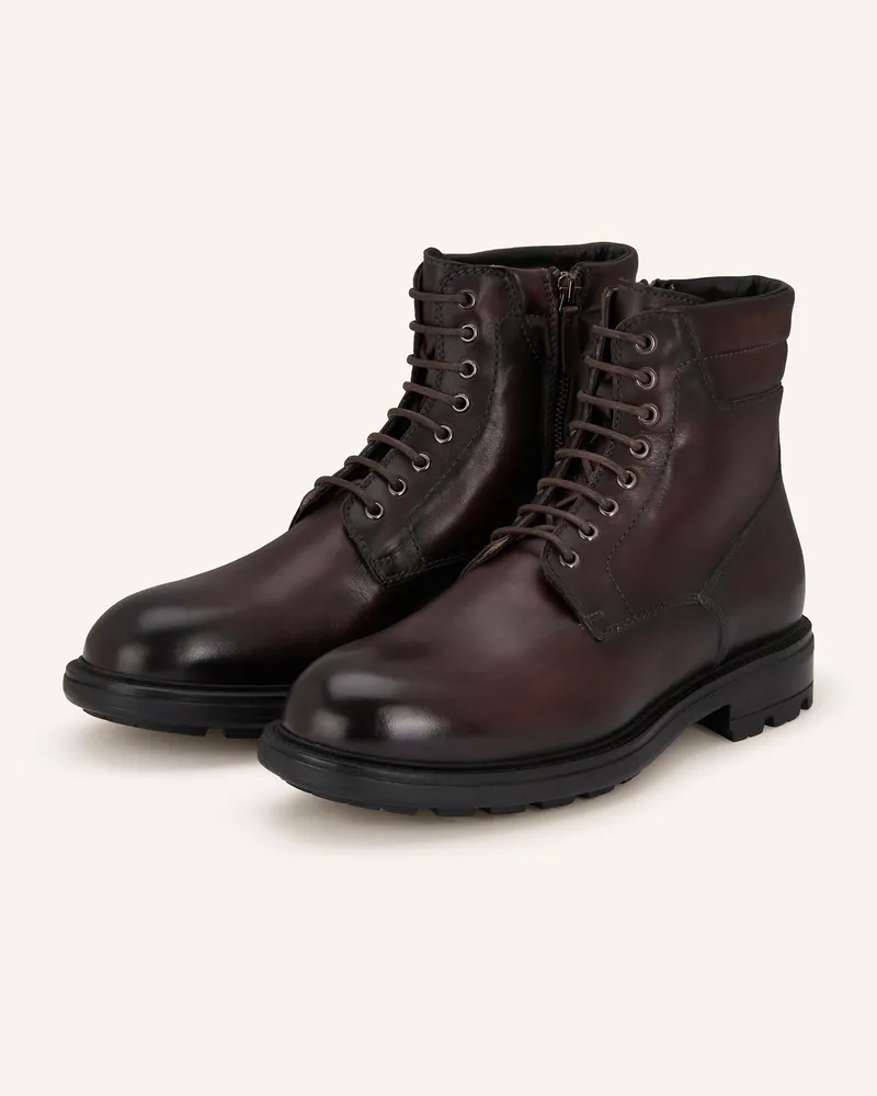 Magnanni Schnürboots Army braun Dunkelbraun