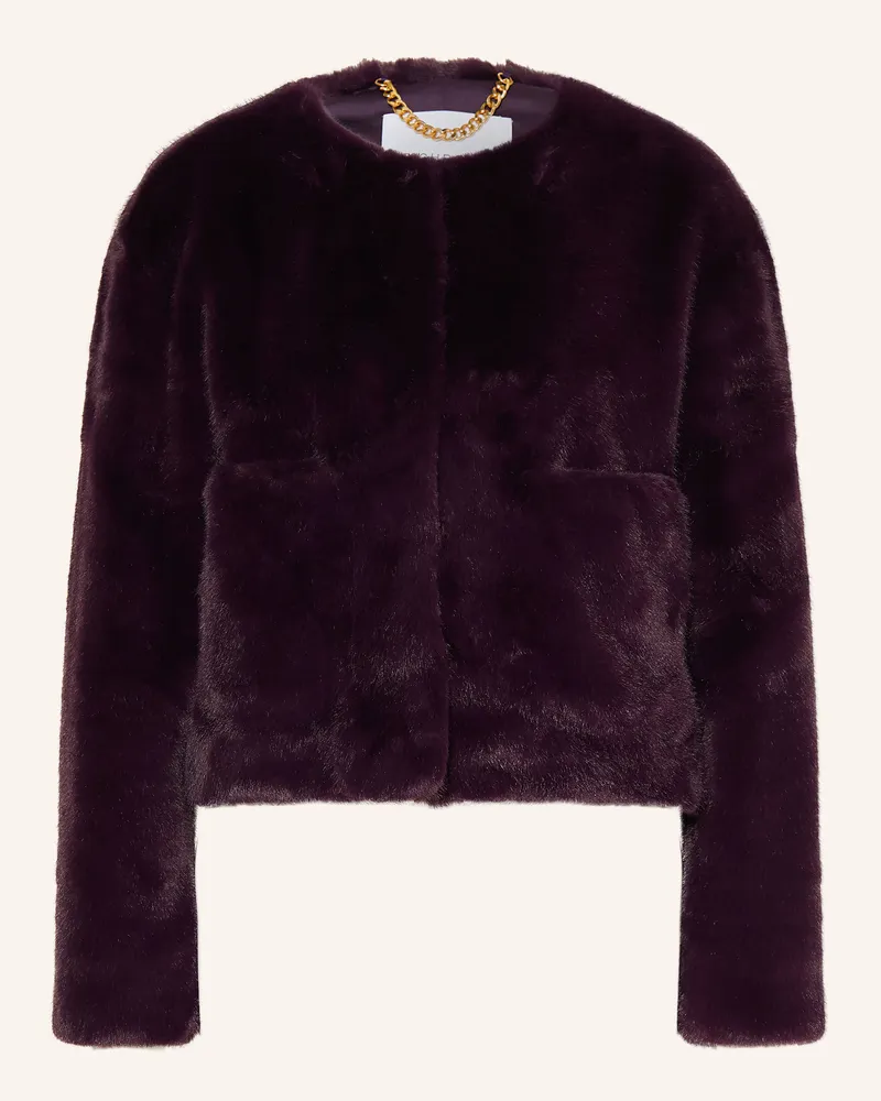 Rich&Royal Kunstfell-Jacke lila Dunkellila