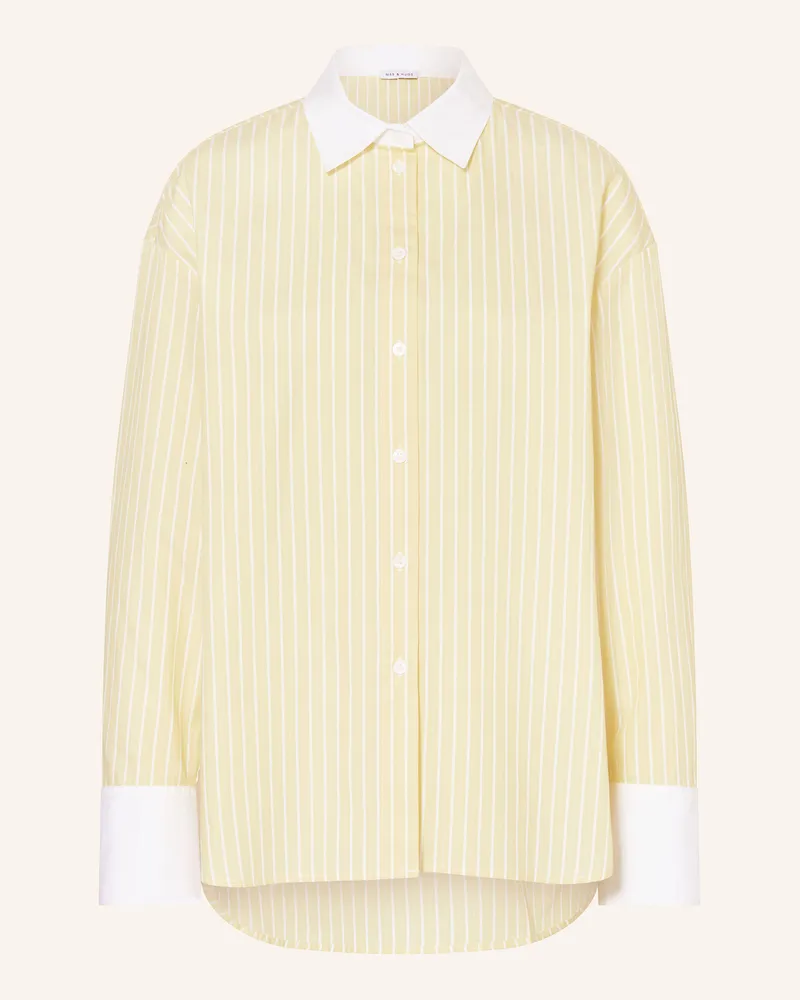 Mrs & HUGS Hemdbluse Gelb