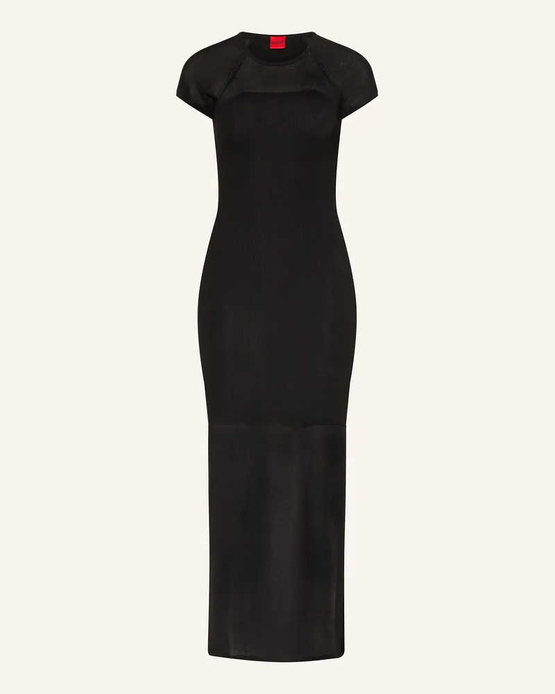 HUGO BOSS Kleid SLEVETY mit Cut-out Schwarz